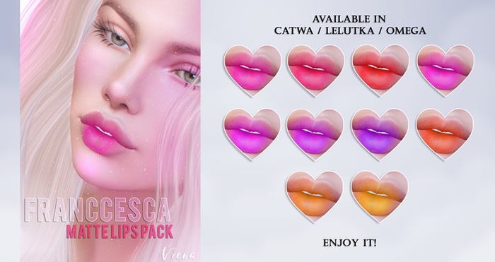 Viena :: Franccesca Matte Lips Pack ::