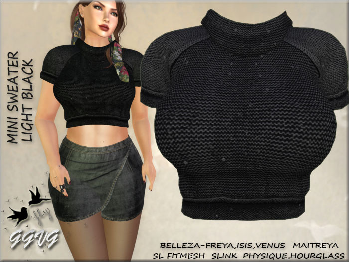 MINI SWEATER LIGHT BLACK