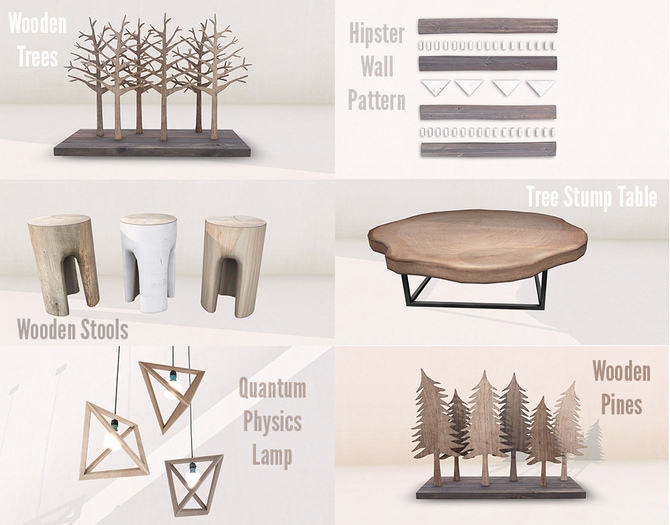 Hideki - Wooden Stools