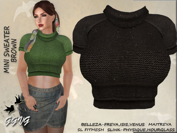 MINI SWEATER BROWN
