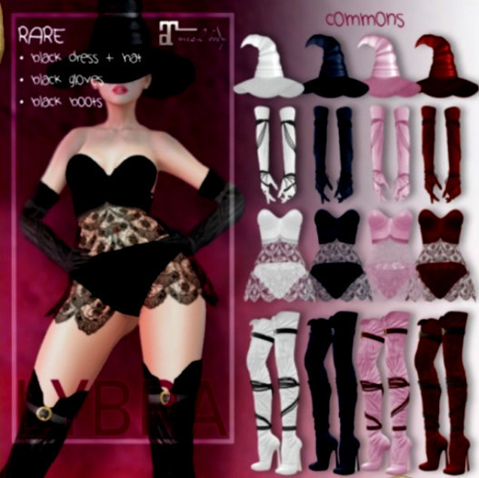 LYBRA ~ Good Witch Gloves Red