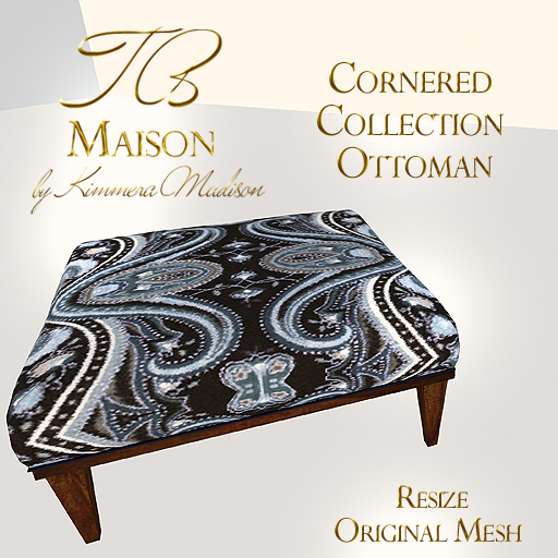 TB Maison Corner Collection Ottoman  ADD to unpack