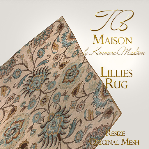 TB Maison Lillies Rug  ADD to unpack