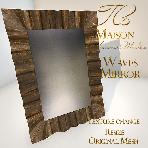 TB Maison Waves Mirror  ADD to unpack