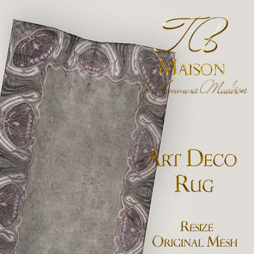 TB Maison Art Deco Rug,   ADD to unpack