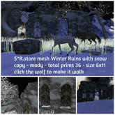 S*R.store mesh Winter Ruins with snow
