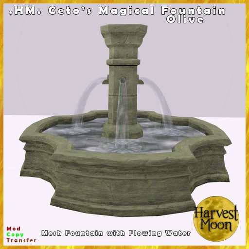 .HM. Ceto's Magical Water Fountain / Olive [Add and Click]