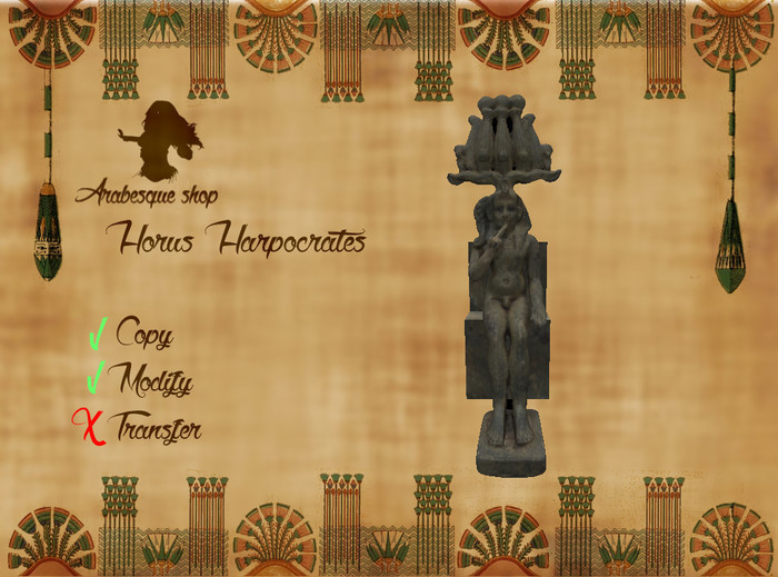 *~^~Arabesque Shop~^~* Horus Harpocrates