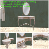 S*R.store mesh full perm Toilet for makeup