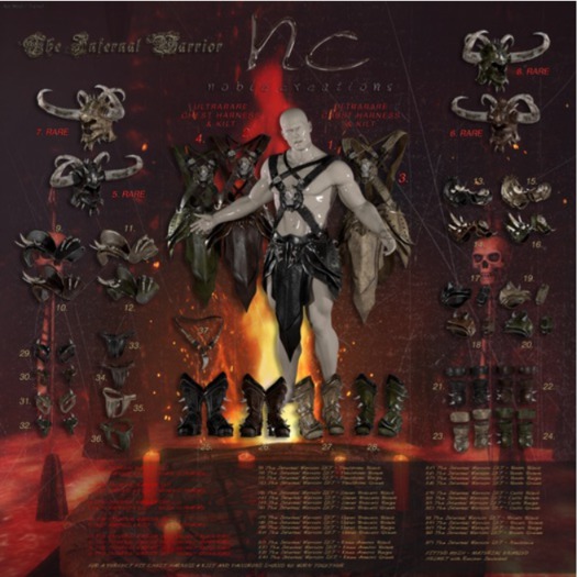 [NC] - RARE - The Infernal Warrior - Helmet Black