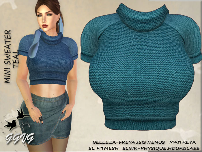 MINI SWEATER TEAL