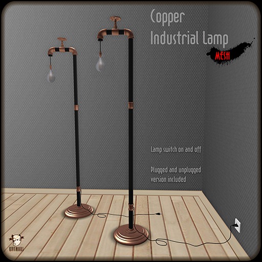 ..Koumori.. Industrial Lamp *Copper*