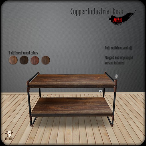 ..Koumori.. Industrial Desk  *Copper*