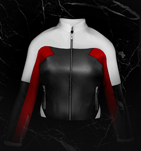 !79! Red Biker Jacket 