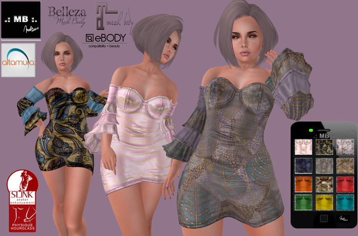 .: MB :. short SALSA Dress w/HUD 12 ~ Alta Bell eBod Mai Slink