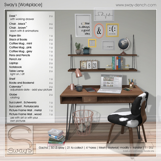 Sway's [Workplace] Chair . black RARE