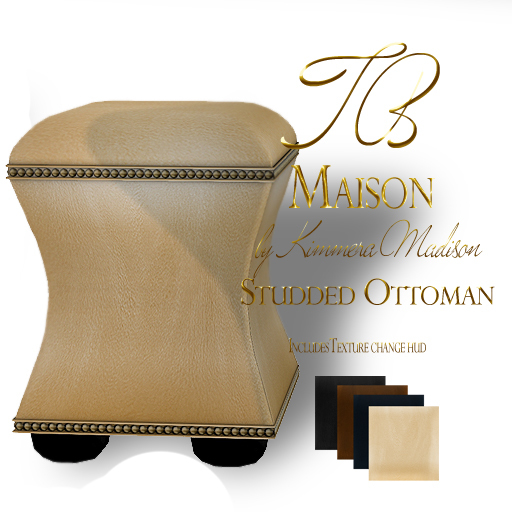 TB Maison Studded Ottoman