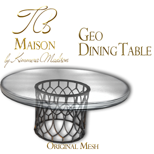 TB Maison Geo Dining Table Boxed