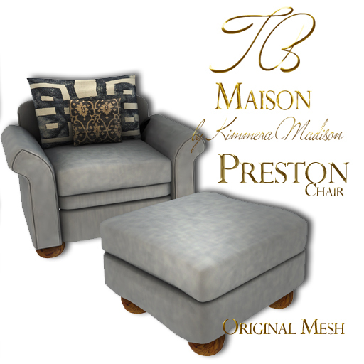 Tres Maison Preston Chair and Ottoman