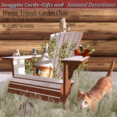 Winter Friends Garden Chair By Snuggles Boxed