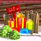The Merry Christmas Fence By Snuggles Boxed