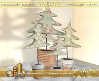 decorative Christmas trees set,