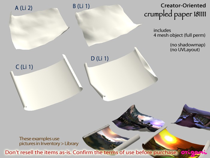 origami~* Crumple Paper 181111