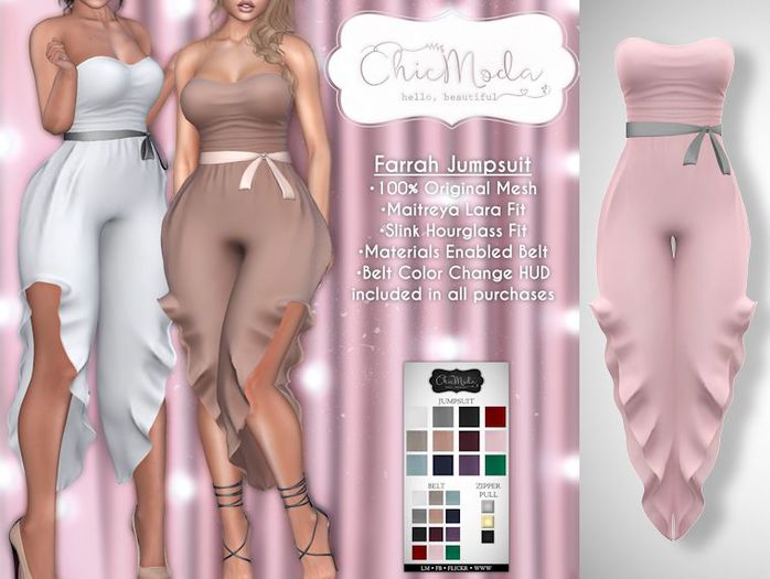 ChicModa // Farrah Jumpsuit // PINK