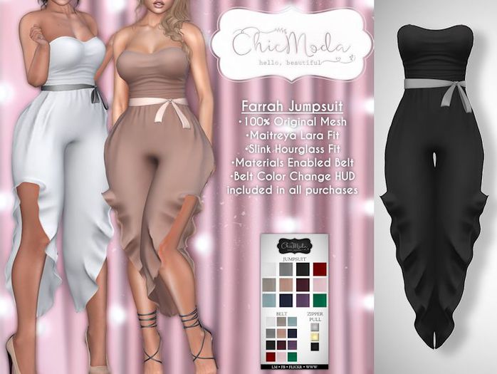 ChicModa // Farrah Jumpsuit // BLACK