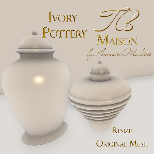 TB Maison Ivory Pottery  ADD to unpack