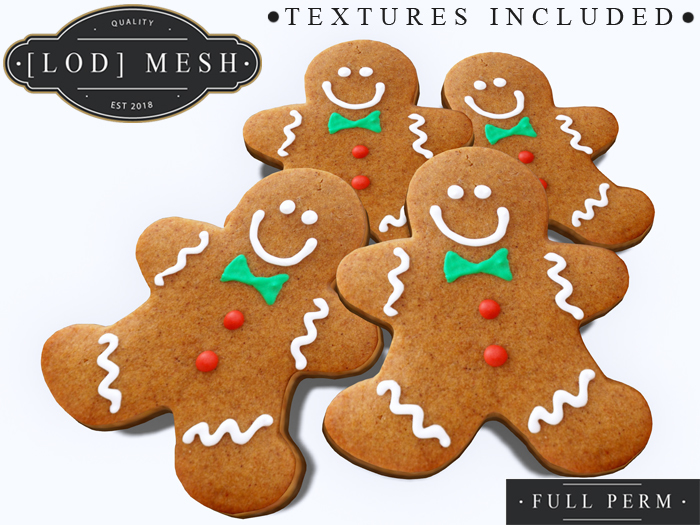 [LOD Mesh] Gingerbread Man (Bag)