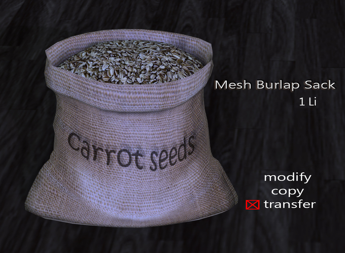Mesh Burlap Sack (Carrot)