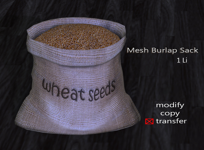 Mesh Burlap Sack (Wheat)