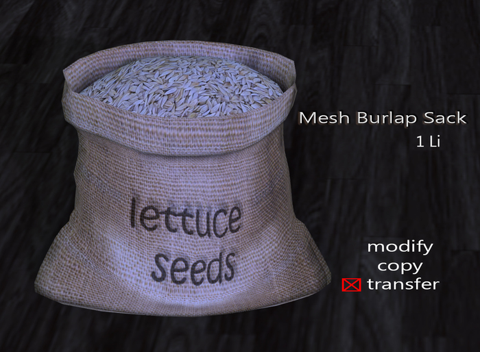 Mesh Burlap Sack (Lettuce)