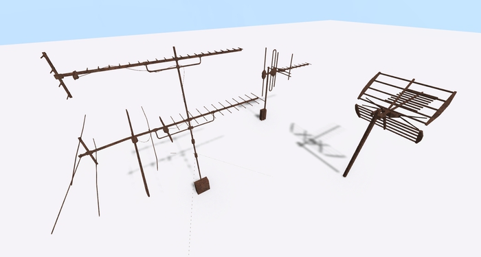 Old antenna set Mesh