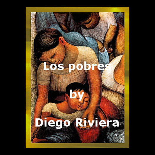 Mexico painting - Los Pobres by Diego Riviera