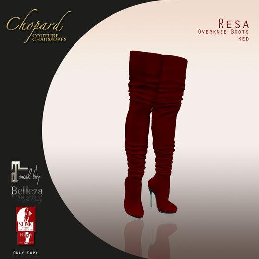 *Chopard Couture* Resa Overknee Boots Red