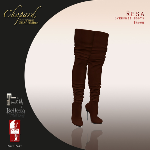 *Chopard Couture* Resa Overknee Boots Brown