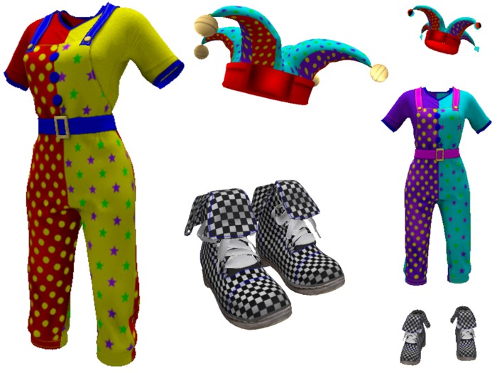 CIRCUS OUTFIT - CLASSIC, BELLEZA, MAITREYA, SLINK AVATAR