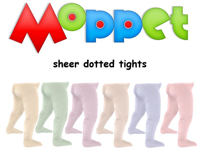 Moppet Sheer Dots TIghts Applier Set