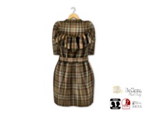 {amiable}Mesh Plaid Mini Dress06