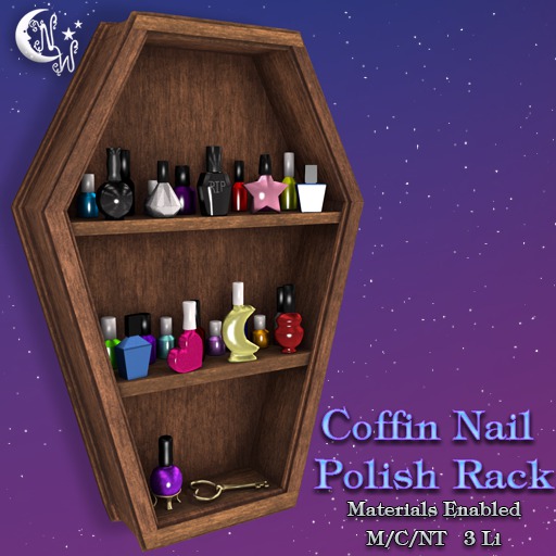 *NW* Coffin Nail Polish Rack - Brown