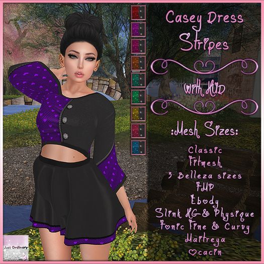 Casey Dress With Hud Stripes