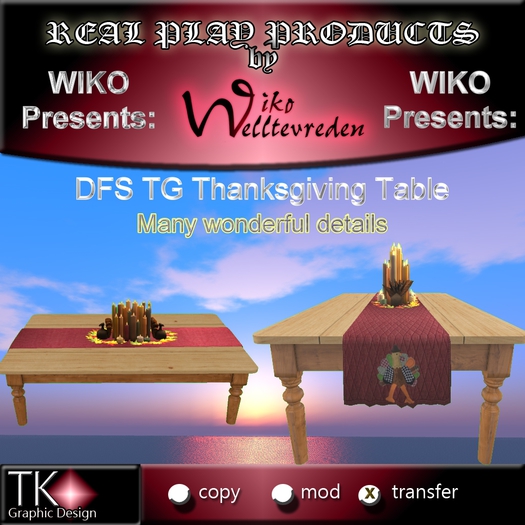 WIKO presents DFS TG Thanksgiving Table * A WONDERFUL Thanksgiving Table with many details