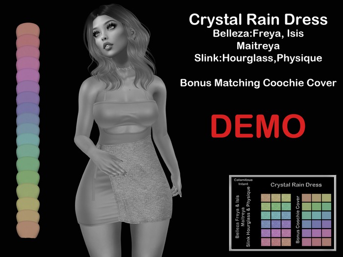 *CI*  Crystal Rain Dress & Bonus Co0ochie Cover DEMO (Add Me)