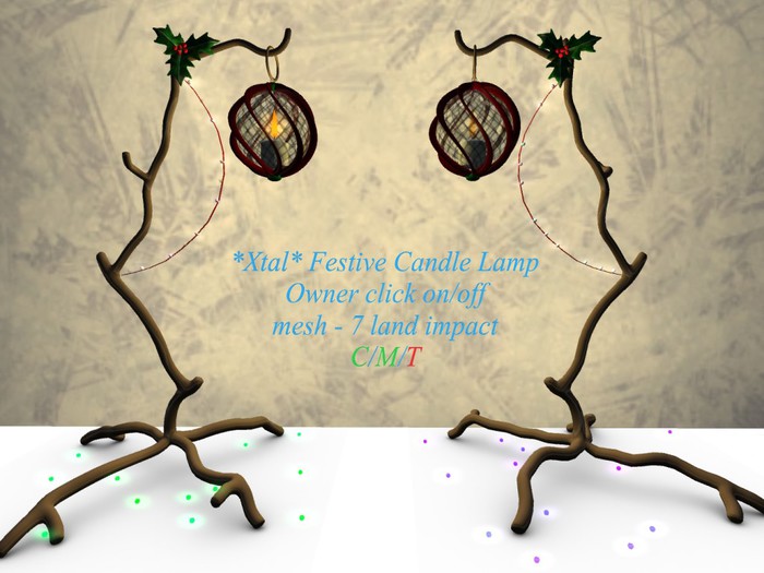 *Xtal* Festive Candle Lamp Set