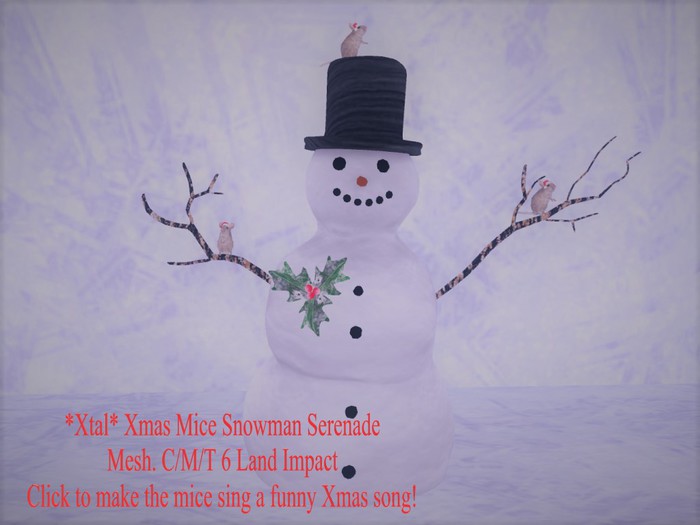 *Xtal* Xmas Mice Snowman Serenade