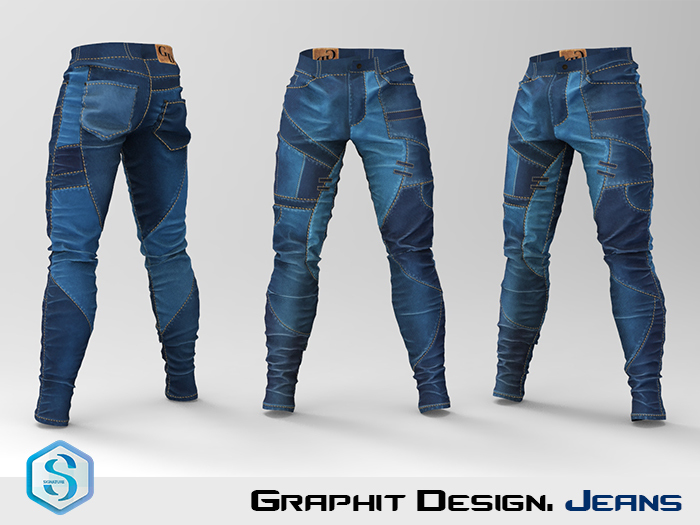 Graphit Design. Jeans Dark Blue. Signature Gianni