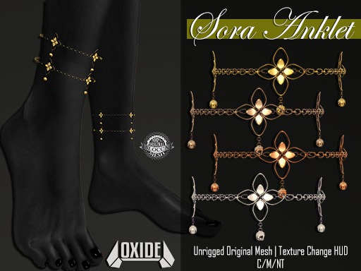 OXIDE Sora Anklets Texture Change ORIGINAL MESH