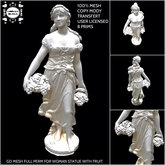 GD MESH FULL FOR WOMAN STATUE WITH FRUIT